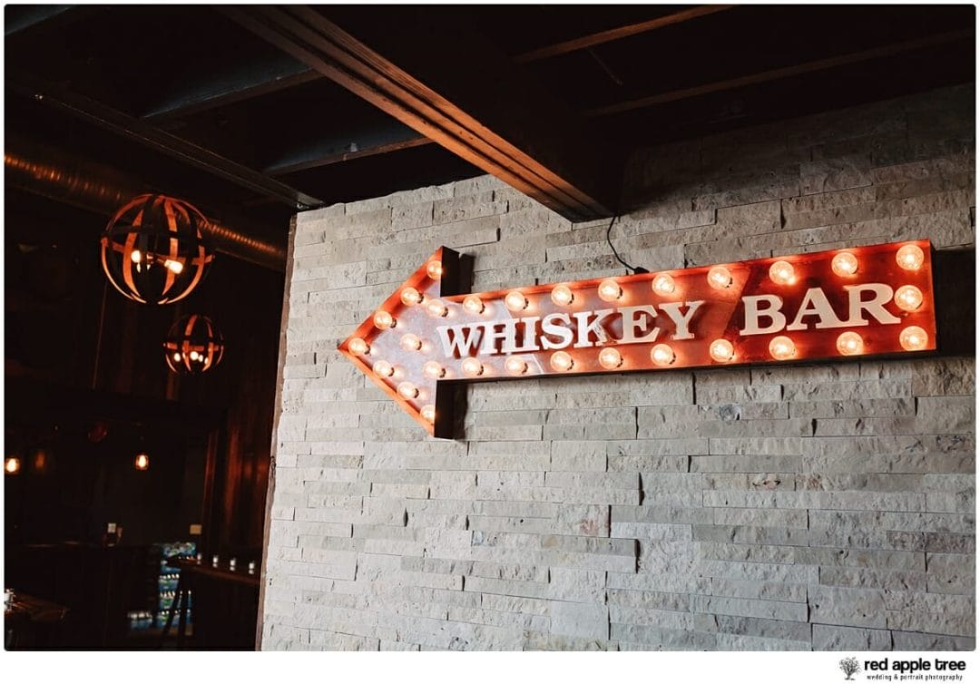 Wedding Whiskey Bar sign