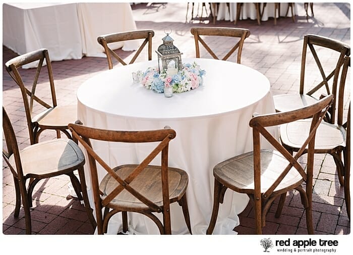 Wedding Guest Table Set Up